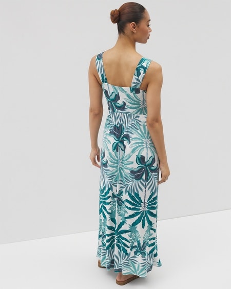 Soma Women's Soft Jersey Bahia Maxi Dress In Red Size Xl | In Sunrise Flora Red Beauty