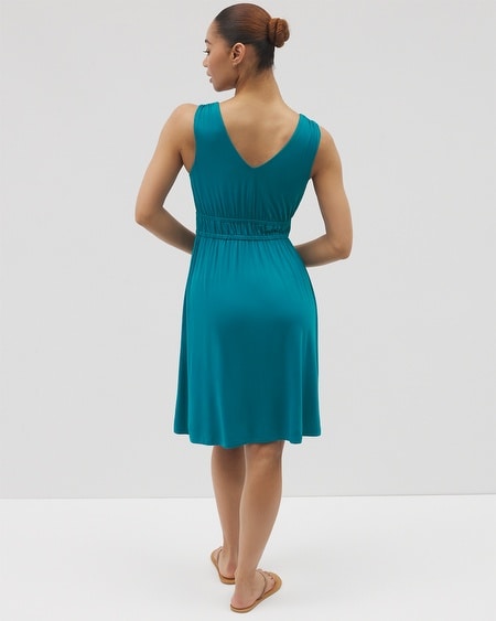 Shop Soma Women's Soft Jersey Riviera Short Dress In Pink Size Large | In Hyacinth