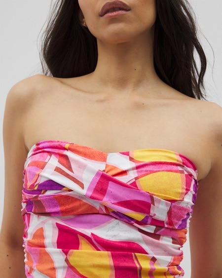 Shop Soma Women's Beyond Control Riviera Maya Twisted Bust Tankini In Purple Size 12 | In Orchid