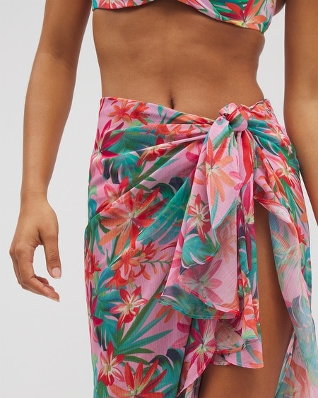Shop Soma Women's Bleu Rod Beattie Everything Under The Sun Ruffle Pareo Size Medium | In Multicolor