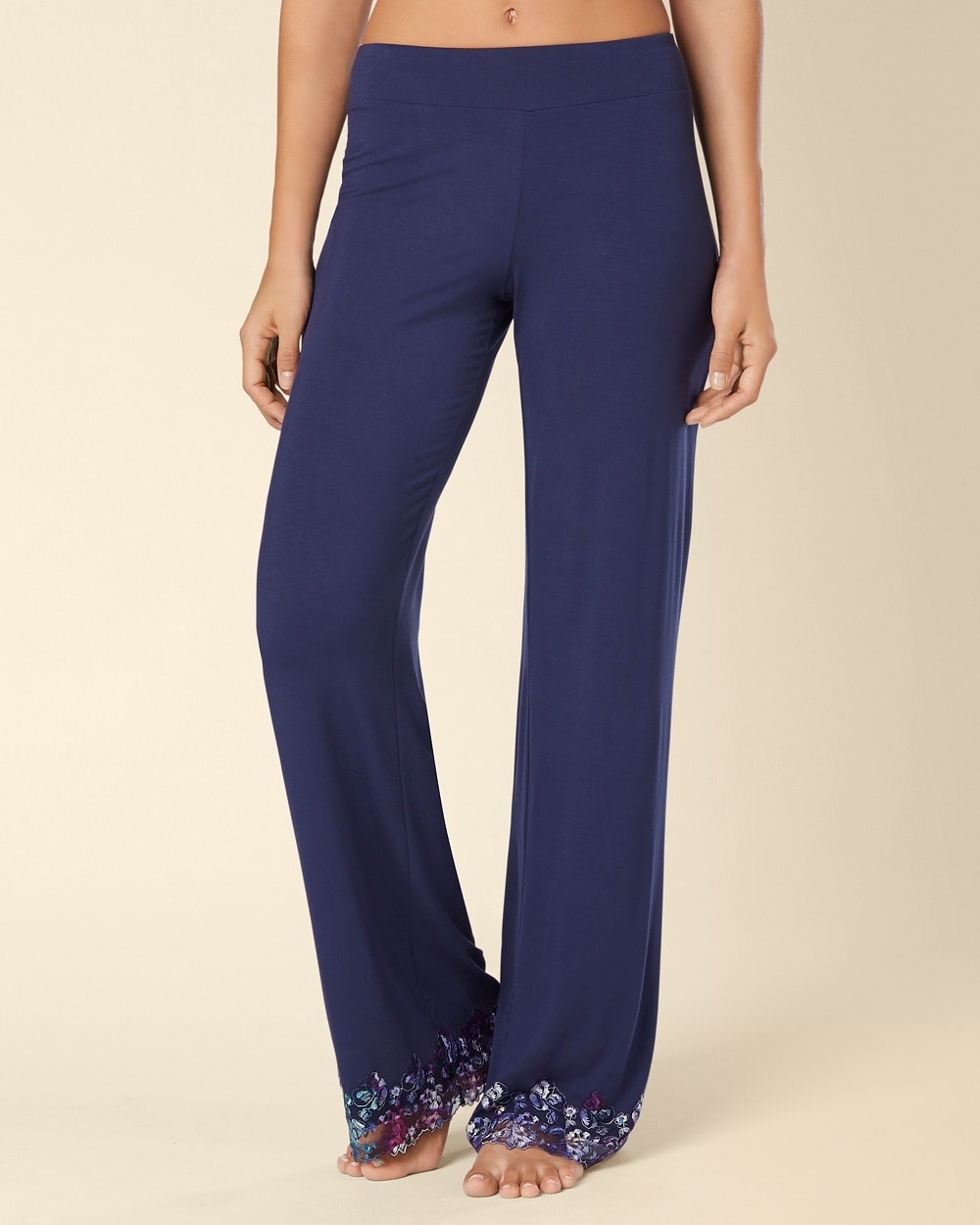 Limited Edition Endearing Lace Pajama Pant Navy