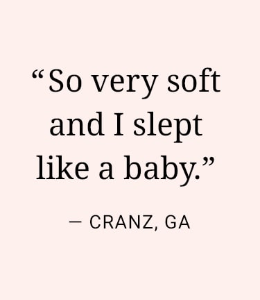 So very soft and I slept like a baby. Cranz, GA