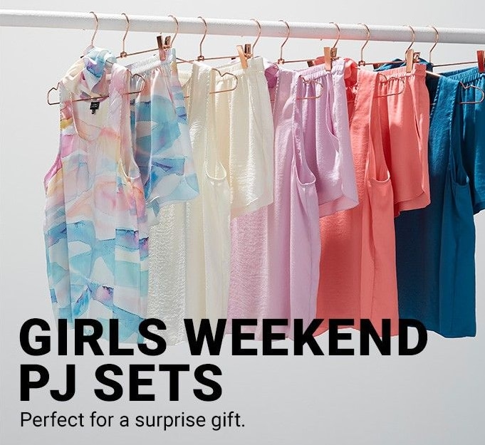Girls Weekend PJ Sets. Perfect for a surprise gift.