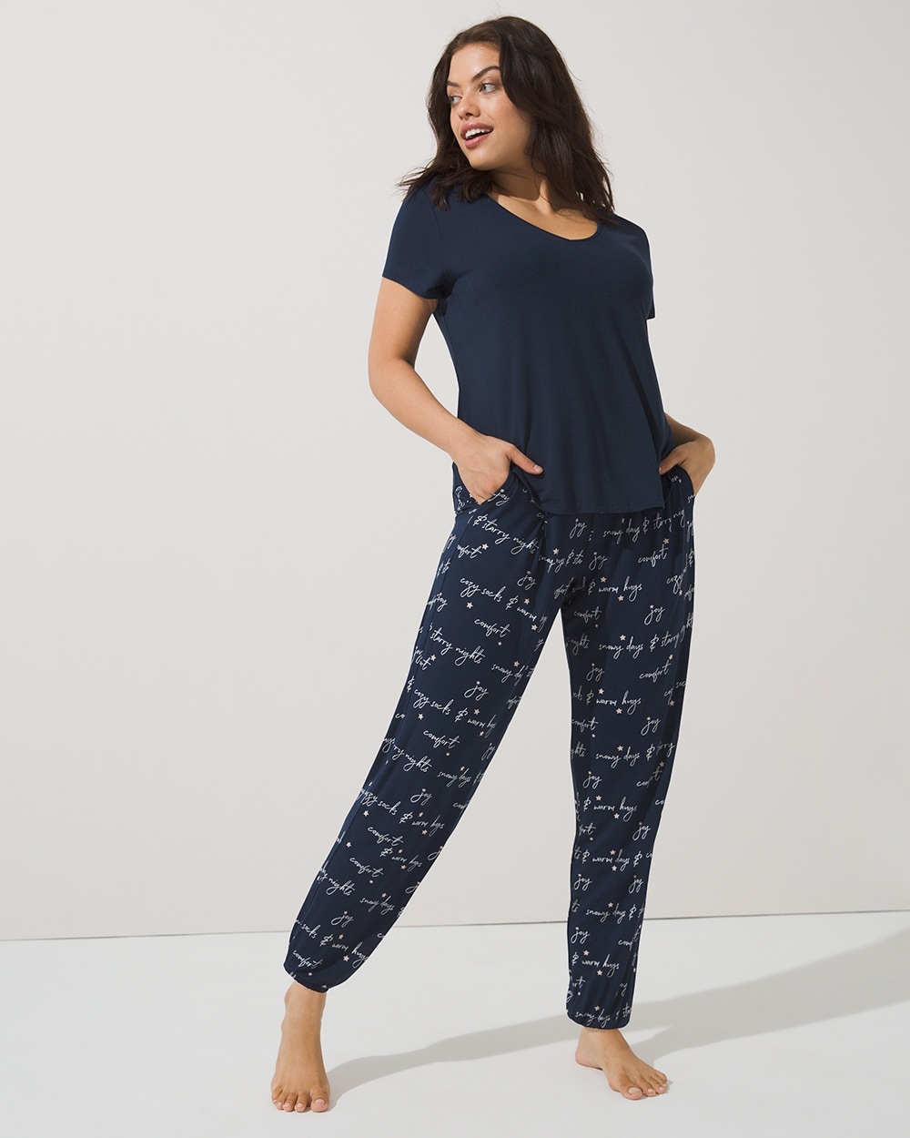 Cool Nights Banded Bottom Pajama Set