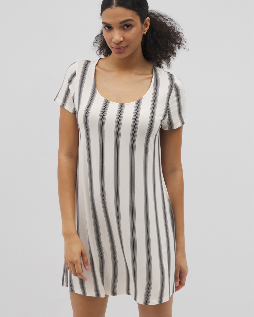 Cool Nights Short Sleeve Scoop Neck Sleepshirt