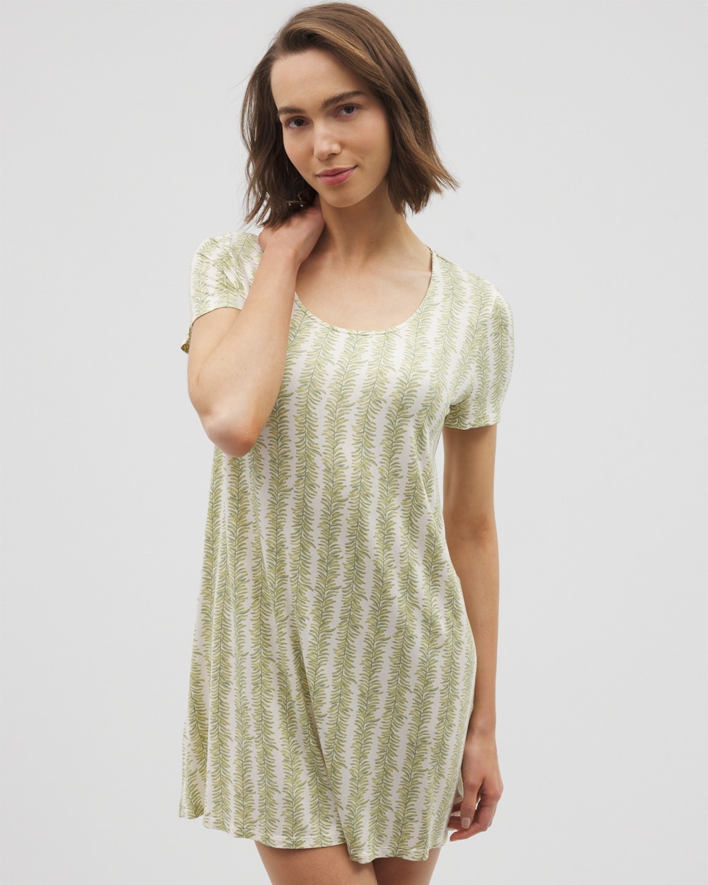 Cool Nights Short Sleeve Scoop Neck Sleepshirt