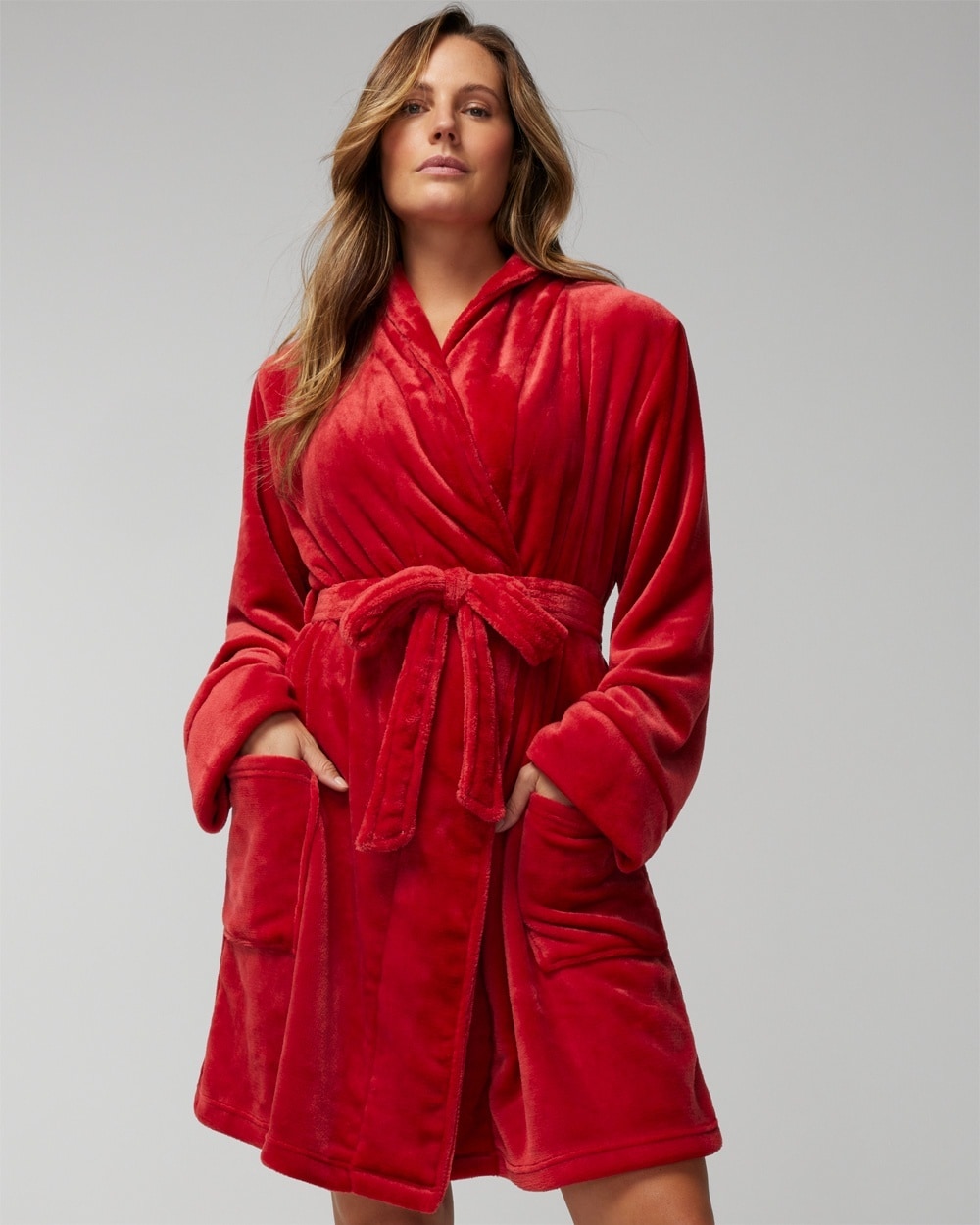 Plush Short Robe - WA