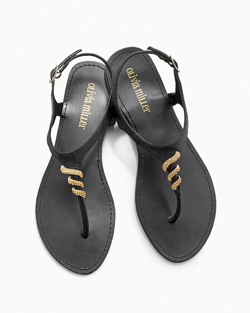 Olivia Miller Gold Embellished Sandal