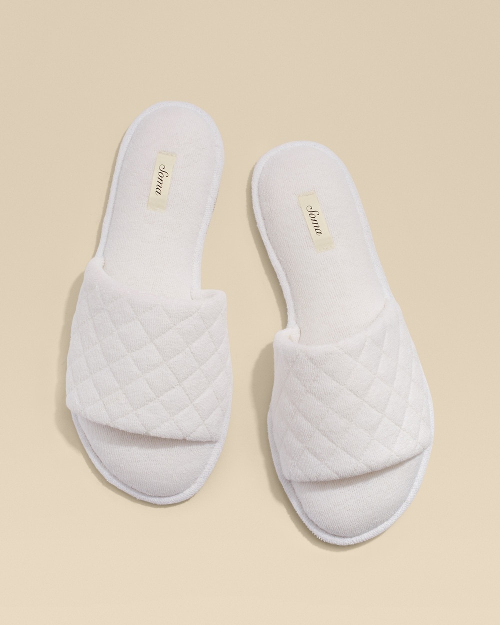 Spa Terry Slide Slipper White