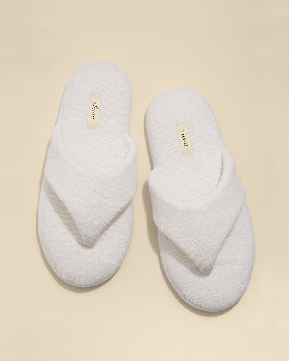 spa thong terry slippers