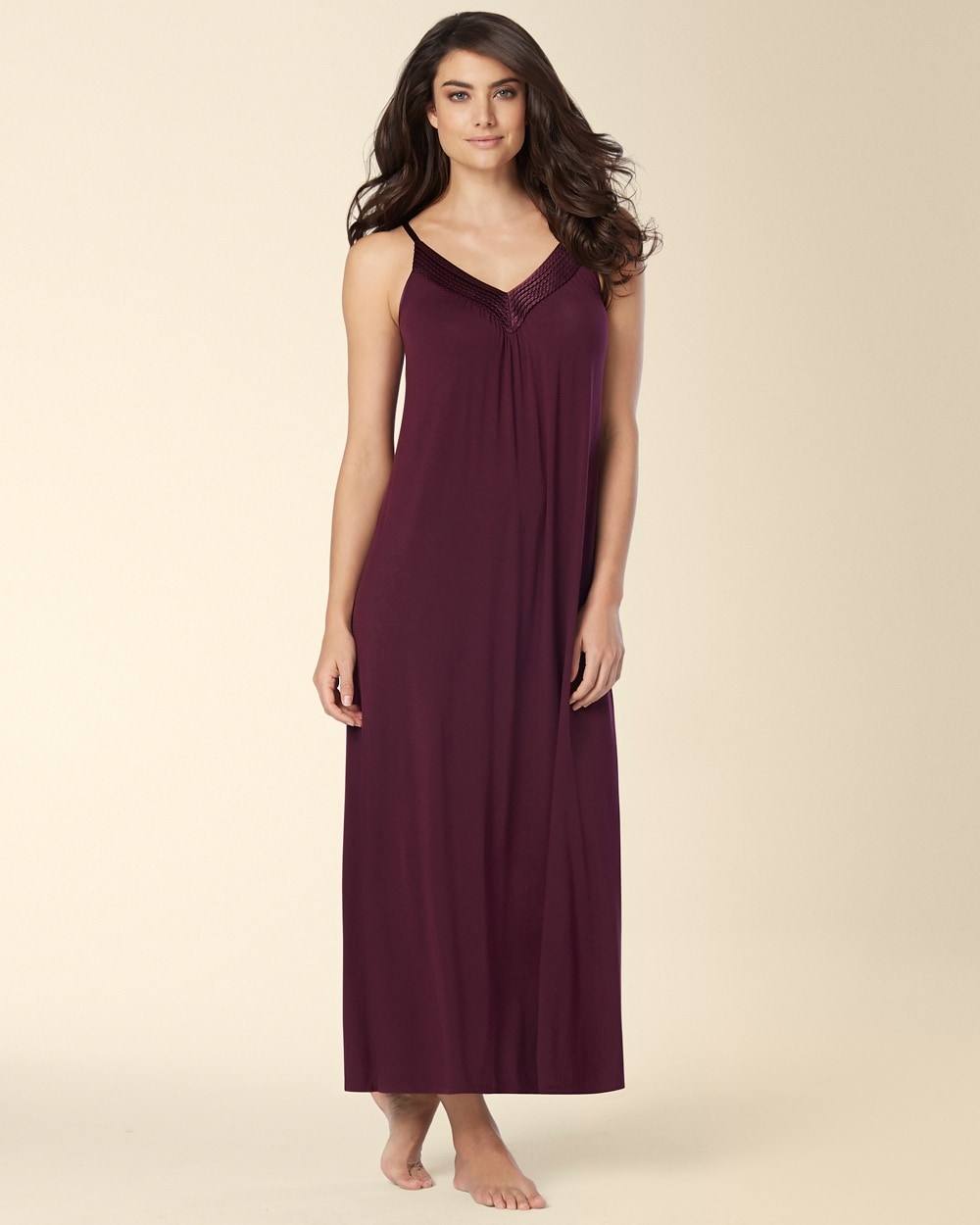 Midnight By Carole Hochman Looking for Love Nightgown Plum