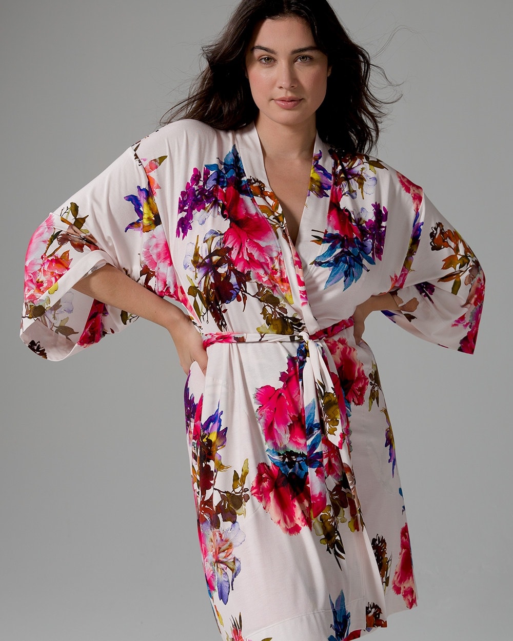 Cool Nights Kimono Short Robe