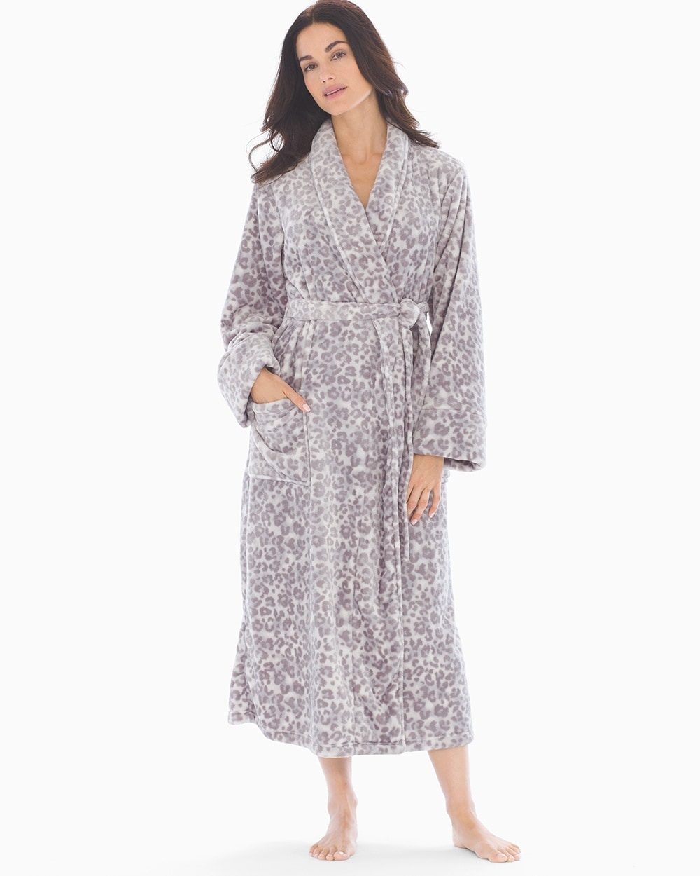 Luxe Long Robe Exotic Animal Lunar Dove