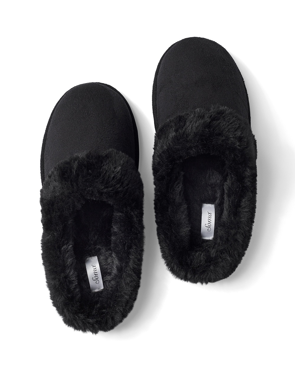 Suede Slipper Black