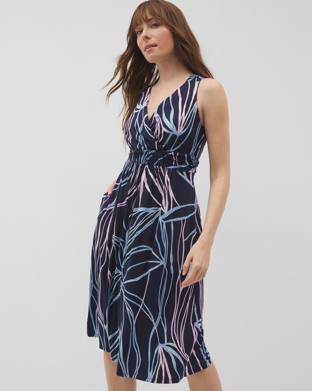 Soft Jersey Cross Back Strap Bra Dress