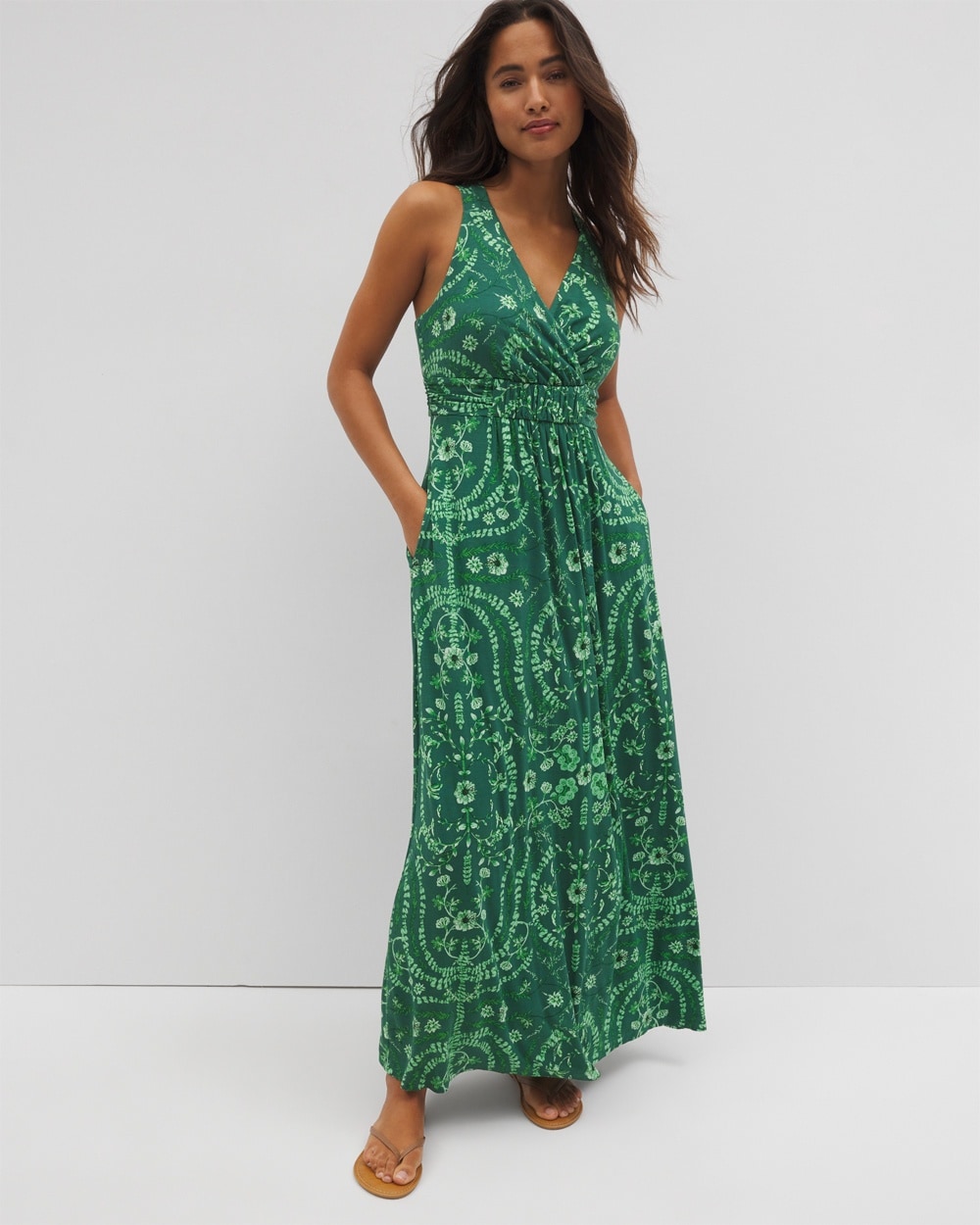 Soft Jersey Cross Back Maxi Bra Dress