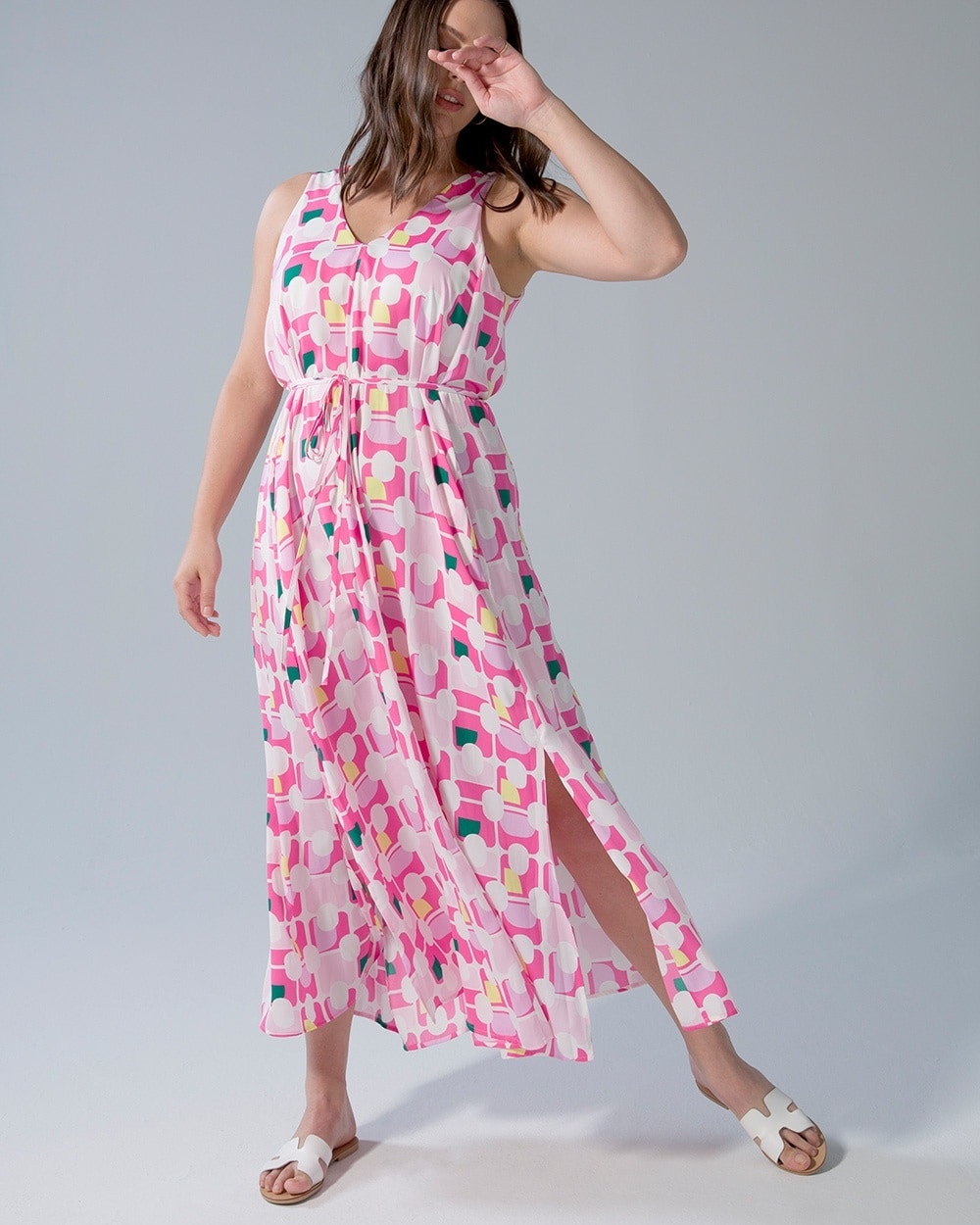 Crinkle Satin Oversized Maxi Bra Dress - WA