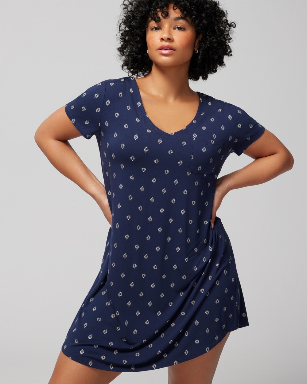 Cool Nights Short Sleeve Sleepshirt - WA