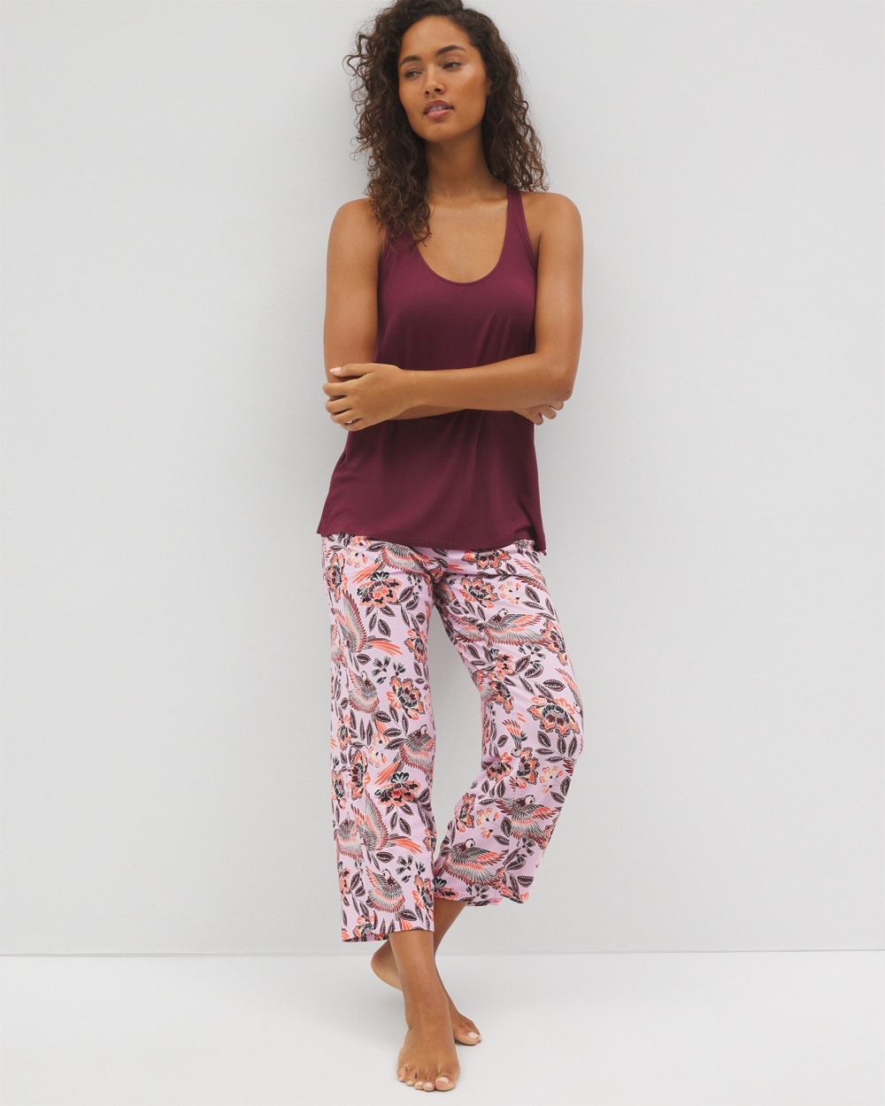 Cool Nights Tank + Crop Pants Pajama Set