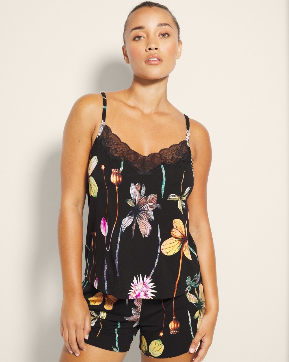Cool Nights Lace-Trim Cami