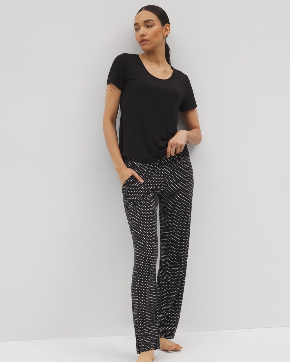 Cool Nights Short-Sleeve + Pants Pajama Set