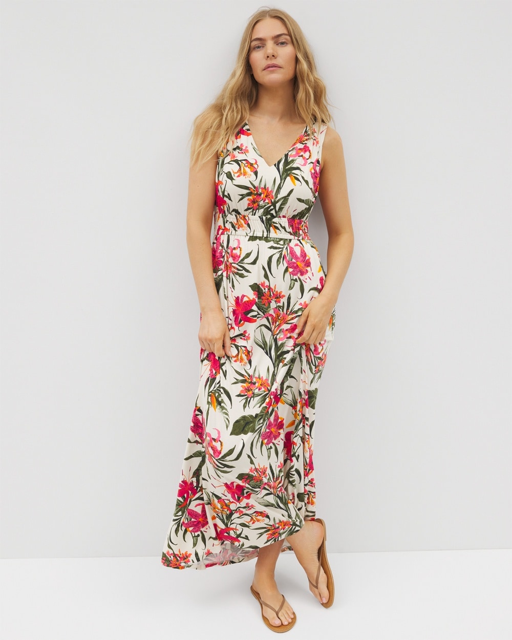 Soft Jersey Riviera Surplice Maxi Bra Dress