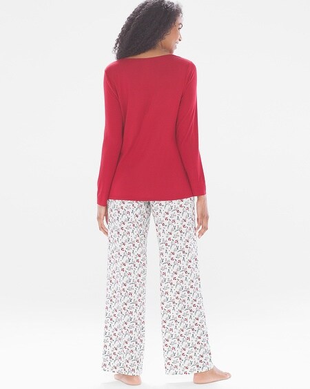 Long Sleeve PJ Set - Holly Berries Long Sleeve PJ Set - Holly Berries