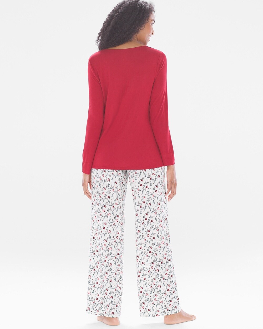 Long Sleeve PJ Set - Holly Berries Long Sleeve PJ Set - Holly Berries