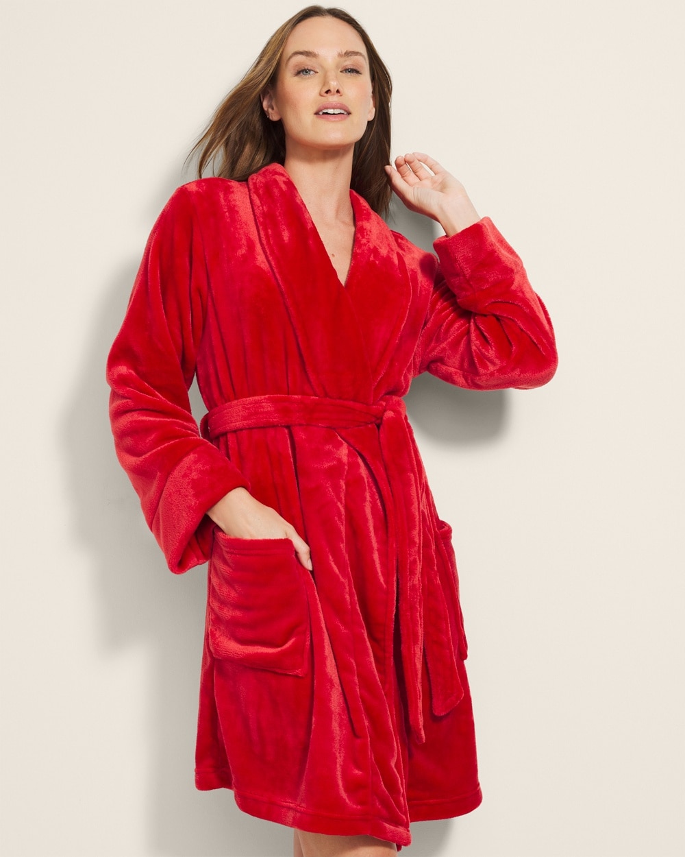 Plush Short Robe - WA
