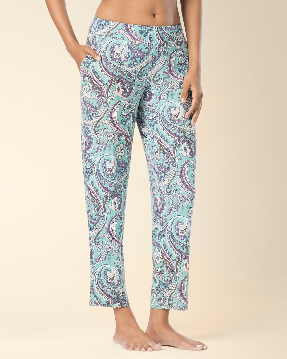 Embraceable Cool Nights Ankle Pajama Pants Ambition Jade Kiss