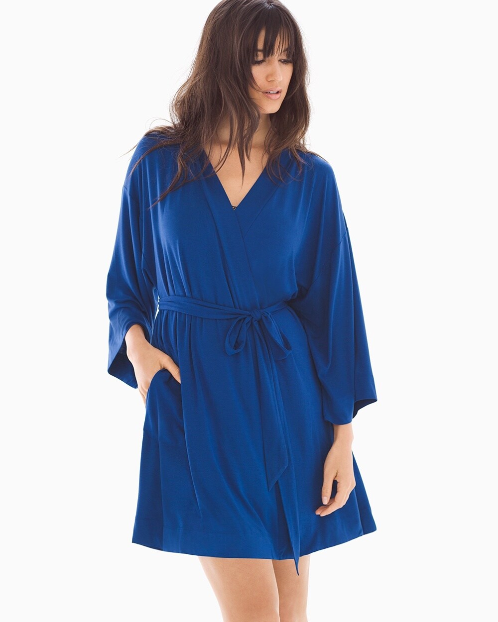 Cool Nights Kimono Sleeve Short Robe