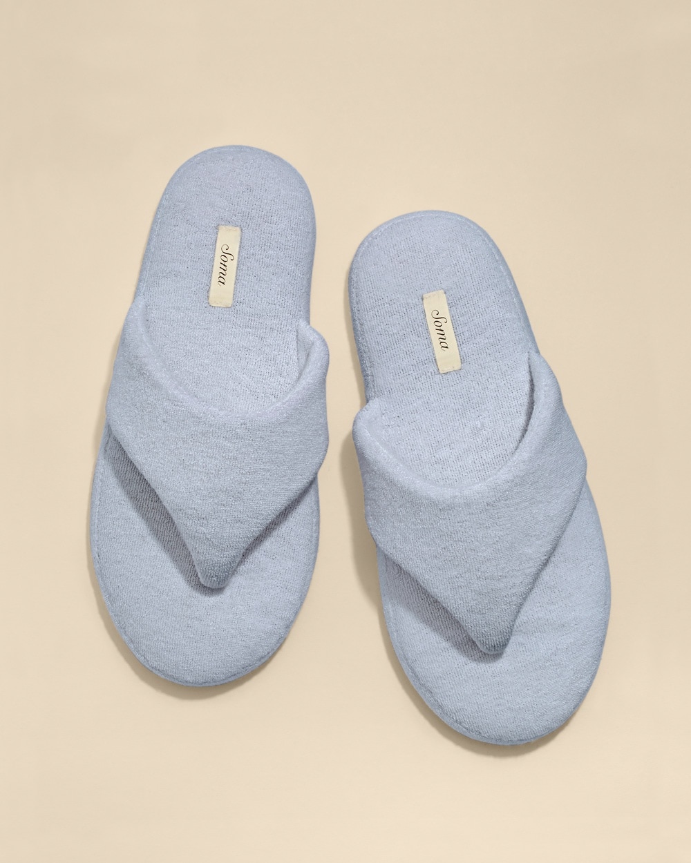 Spa Terry Thong Slipper Powder Blue