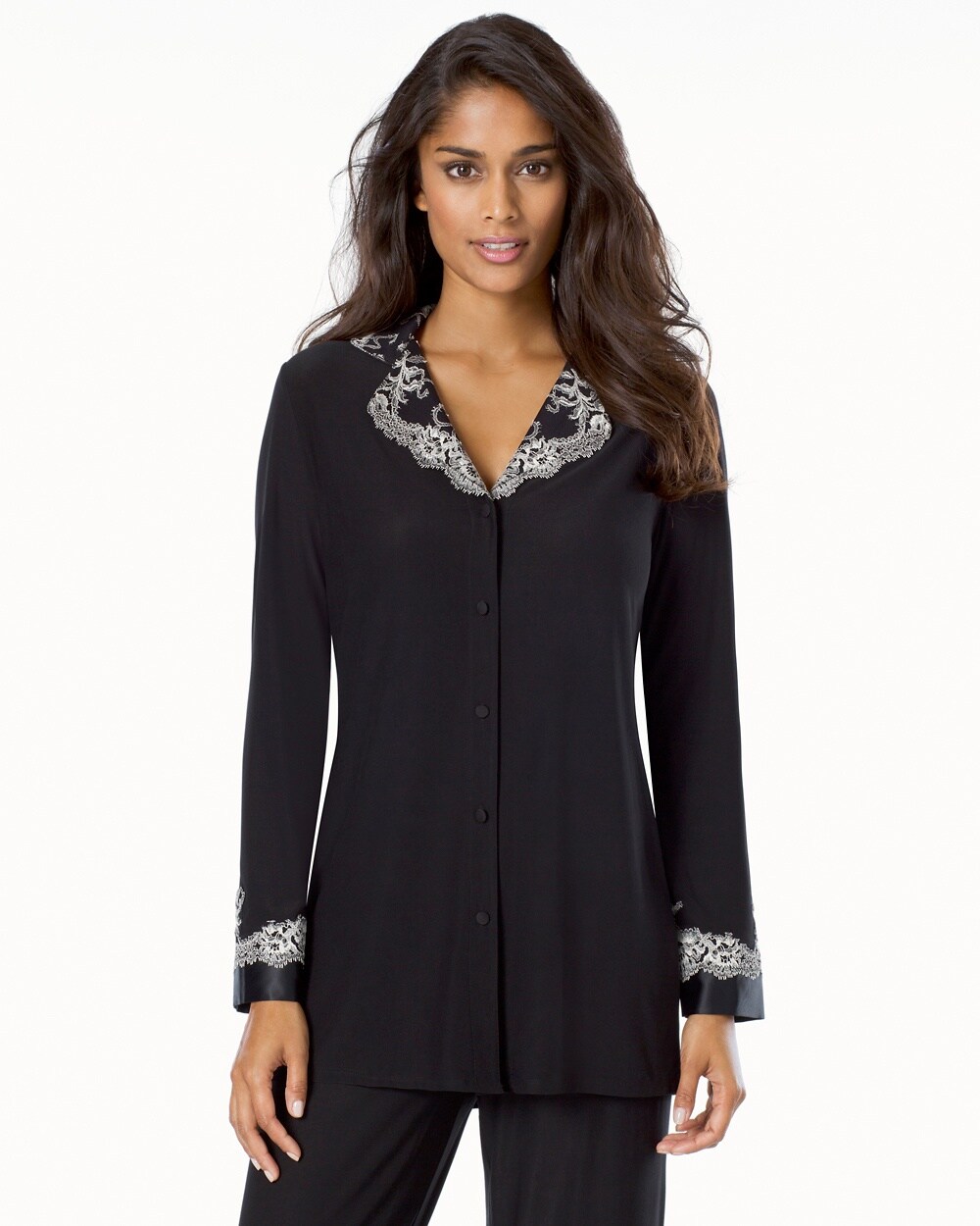 button down pajama top