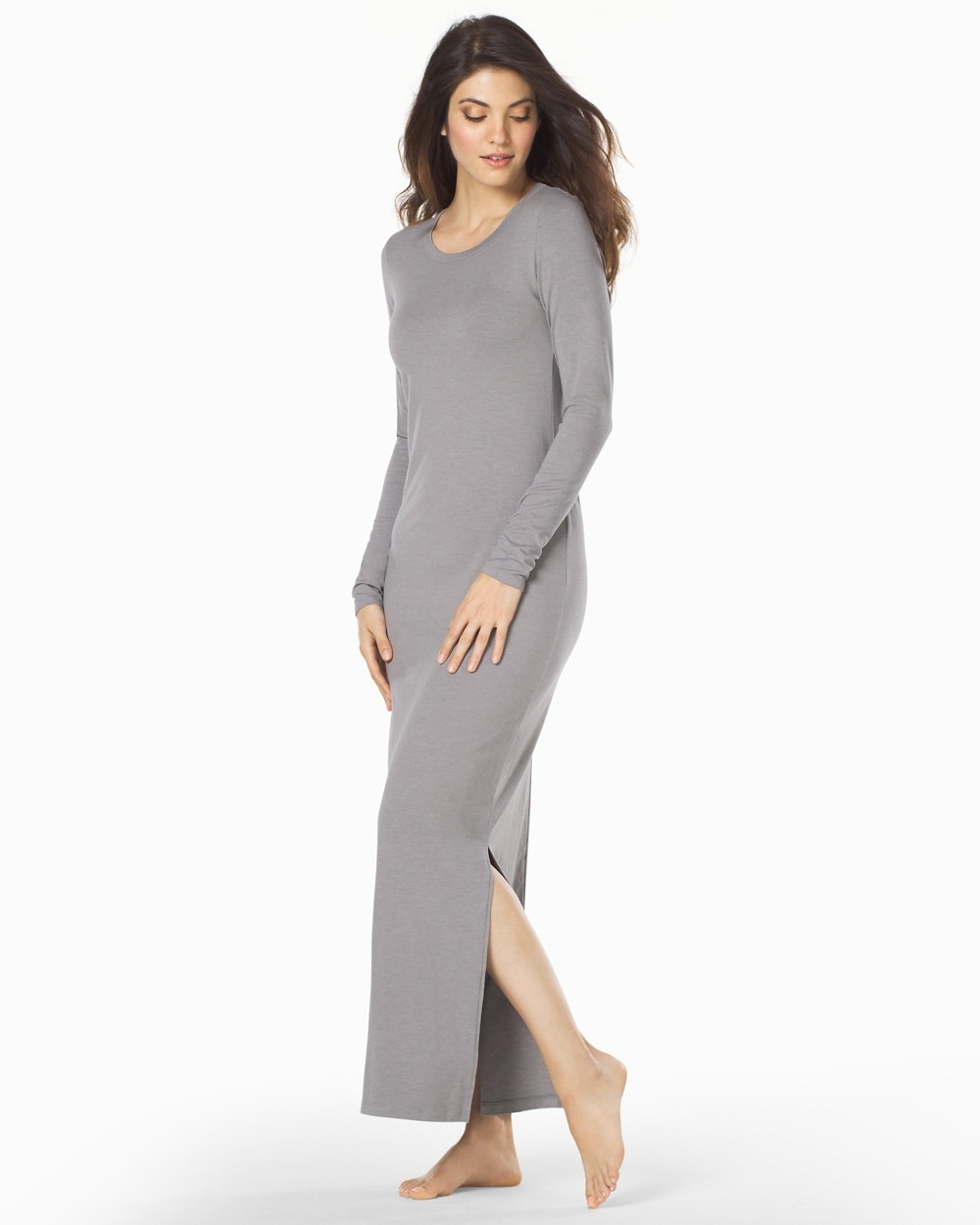Barefoot Dreams Heathered Maxi Lounger Pewter