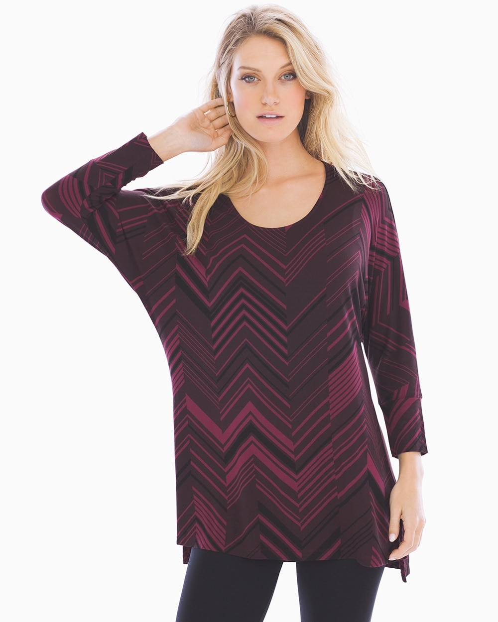 Live. Lounge. Wear. Soft Jersey Tunic with Side Slits