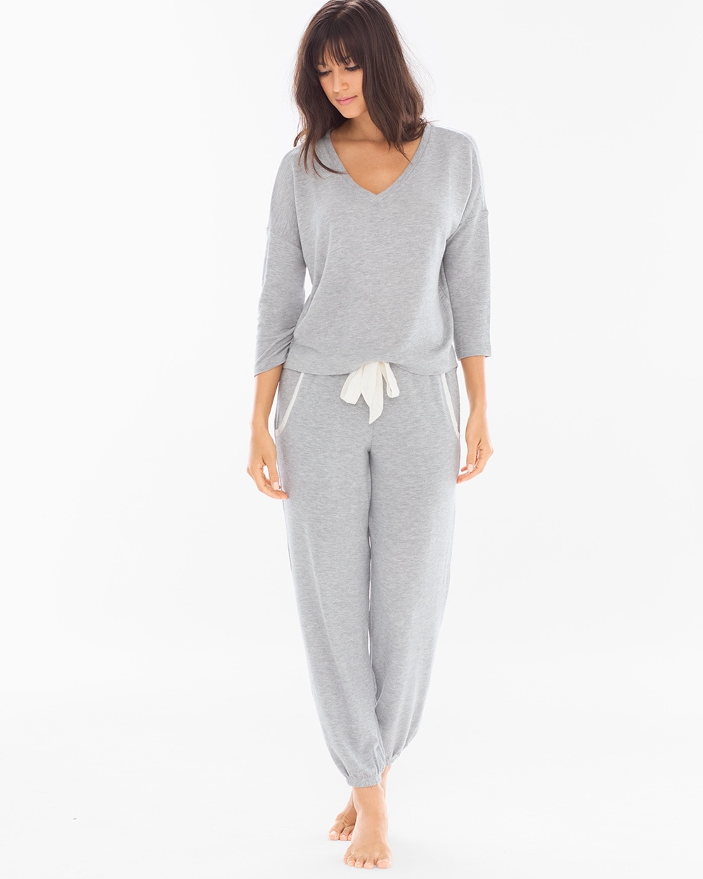 Splendid Cozy Lounge Pullover Set Heather Grey