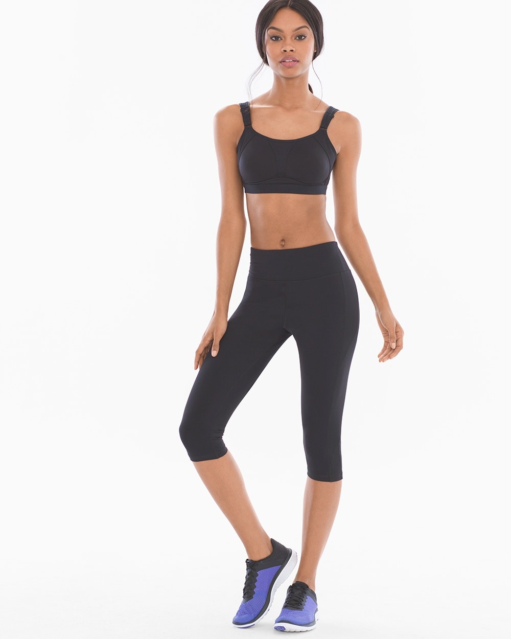 Soma Sport Knee Length Leggings Black - Soma