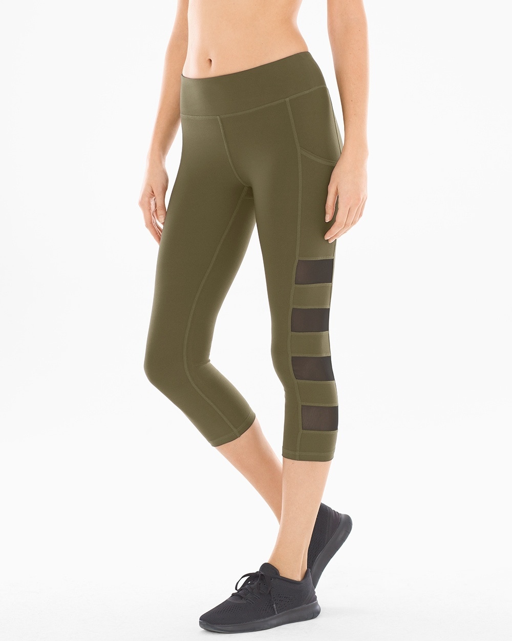 X by Gottex Capri Sport Leggings Olive