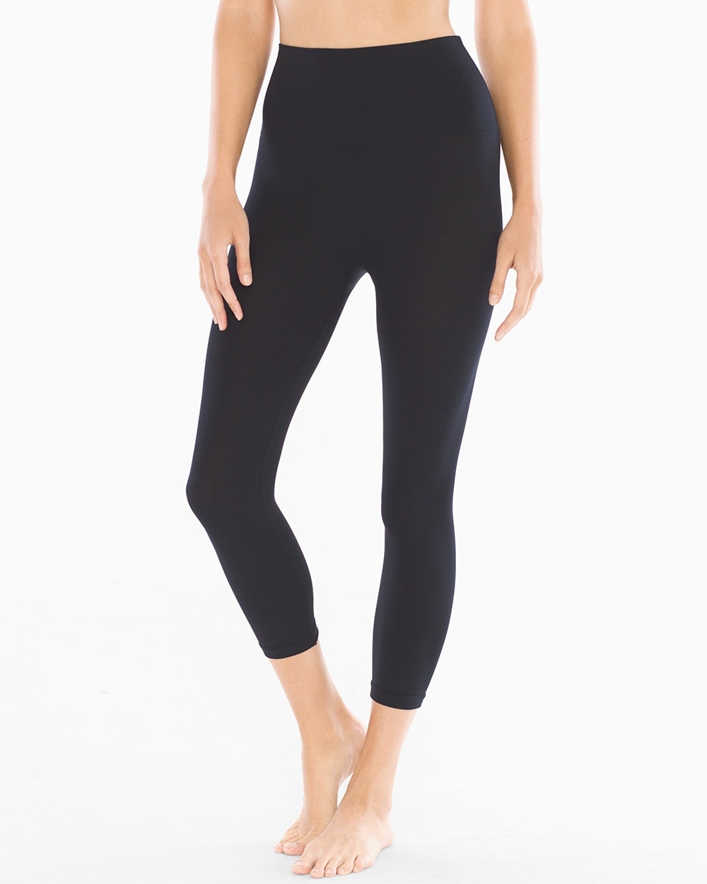 Slimming Crop Leggings Black - Soma