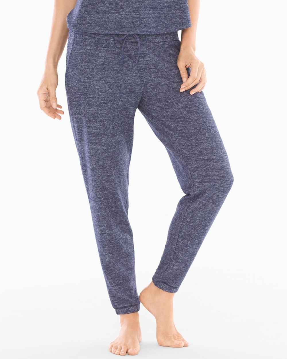 Cozy Nights Banded Ankle Pajama Pant Heather Navy