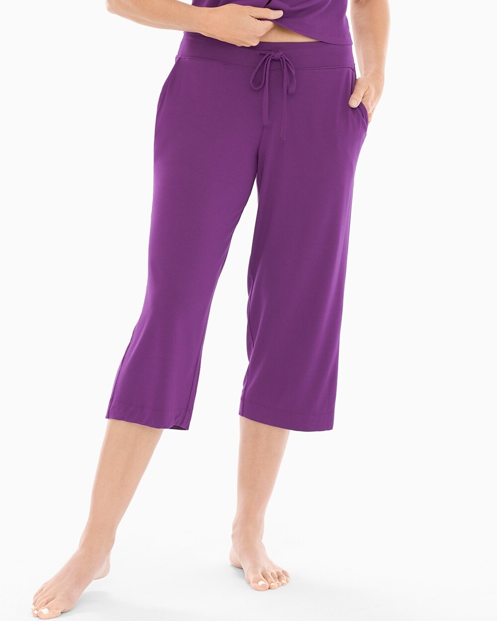 Cool Nights Crop Pajama Pants Imperial Purple