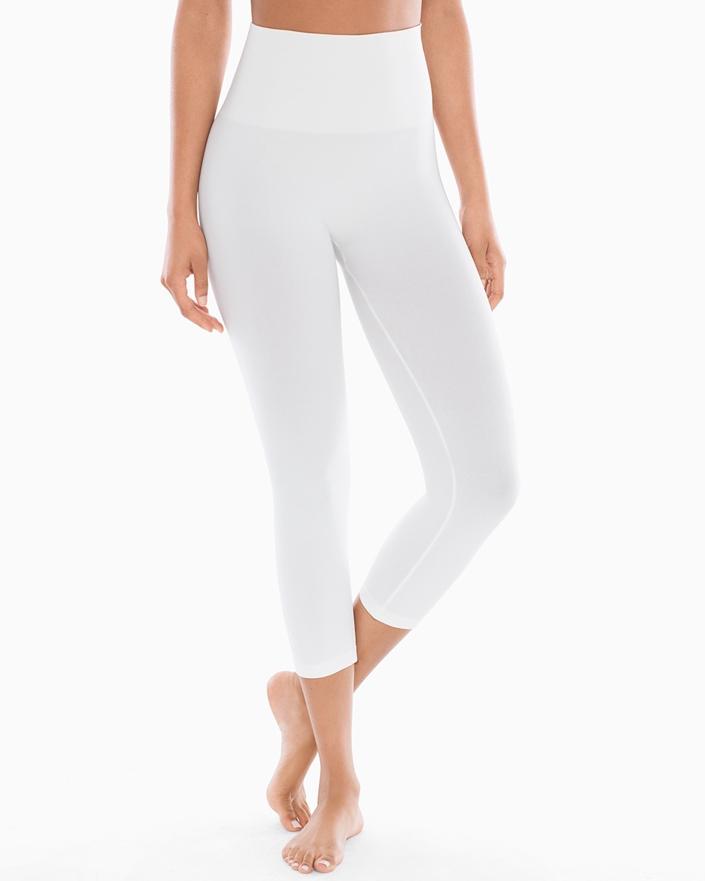 Slimming Crop Leggings Bright White