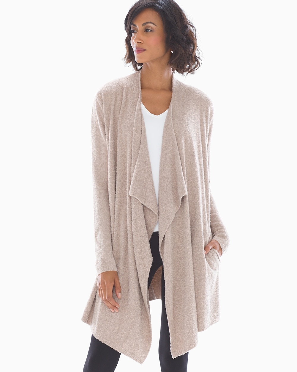 Barefoot Dreams CozyChic Lite Island Wrap Taupe