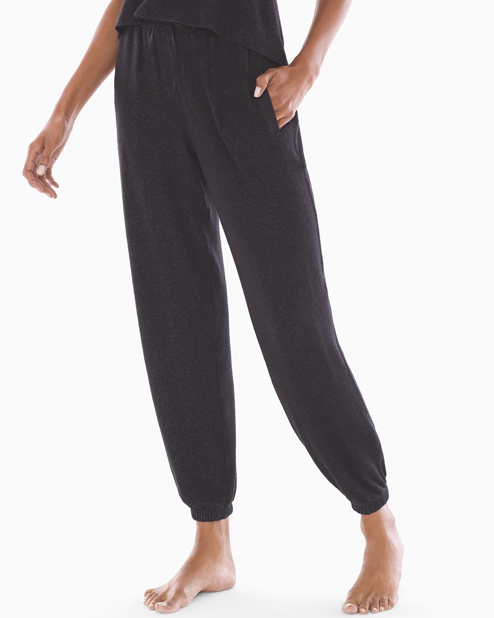 Donna Karan Jogger Pants Black Marl