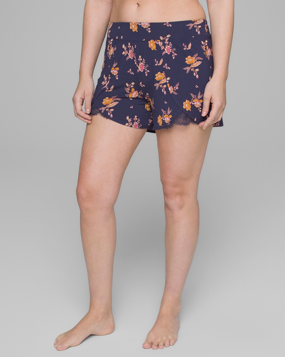 Cool Nights Tulip Pajama Shorts with Lace