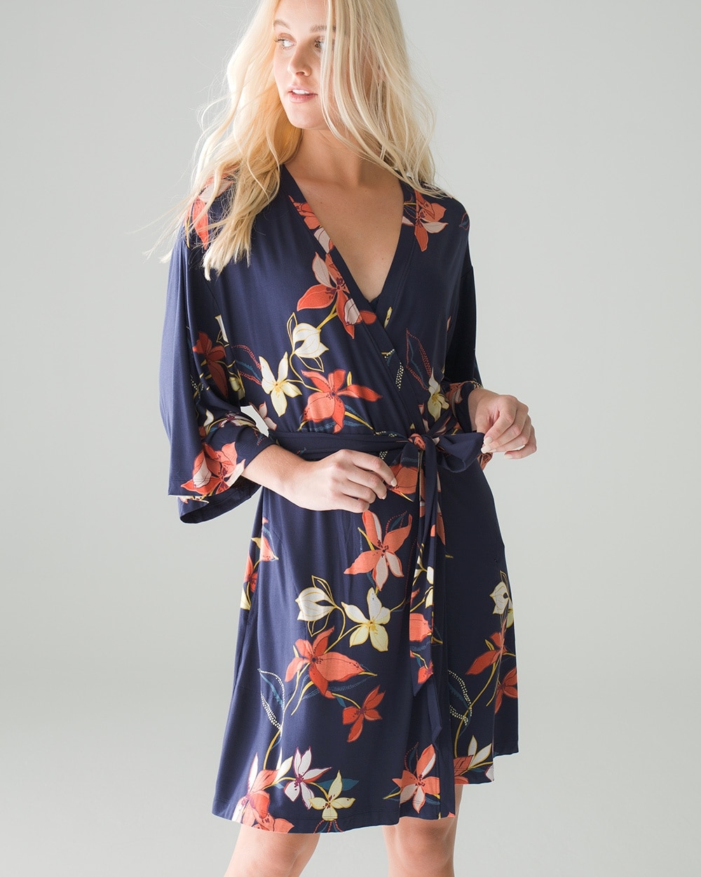 Cool Nights Short Piped Robe