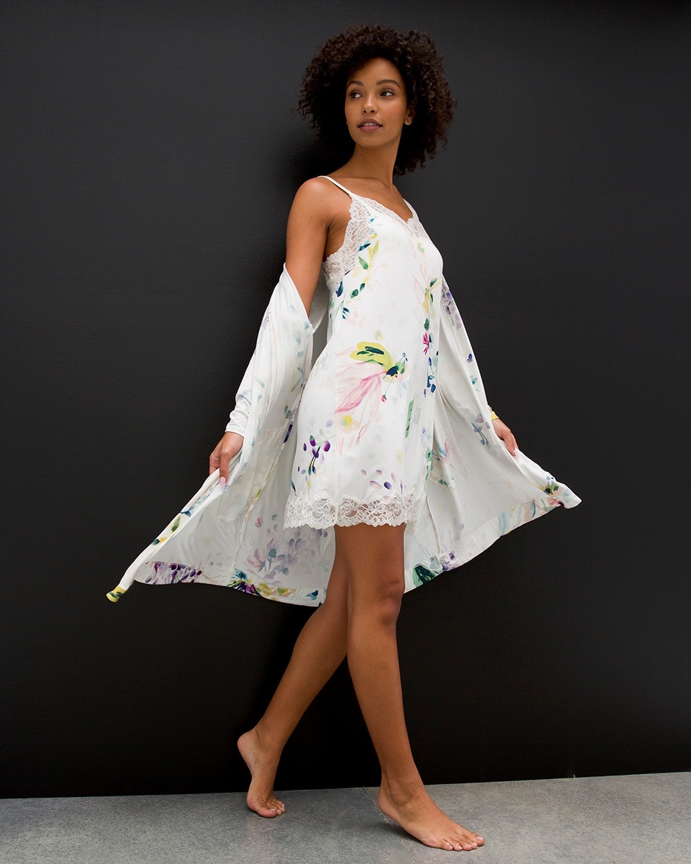 Cool Nights Lace-Trim Chemise