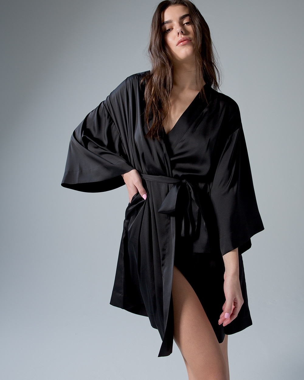 Satin Kimono Robe - WA