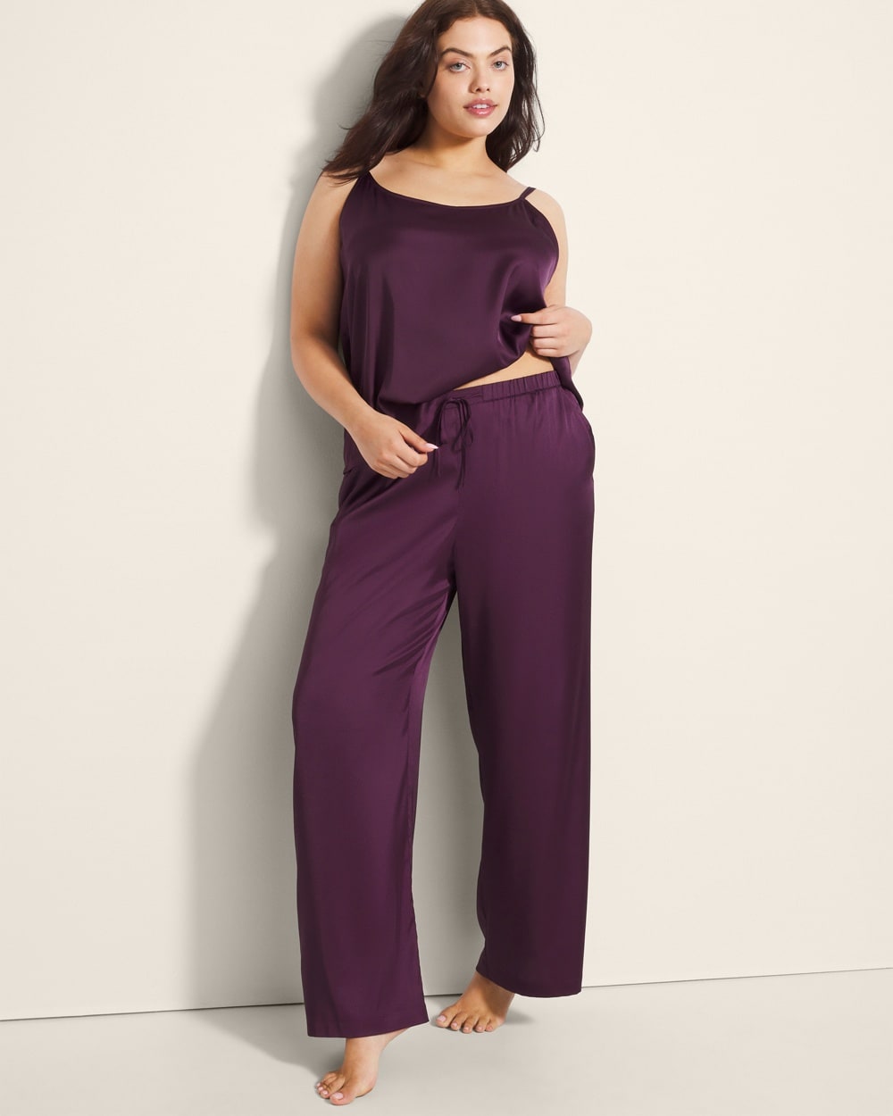 Satin Wide-Leg Pant - WA