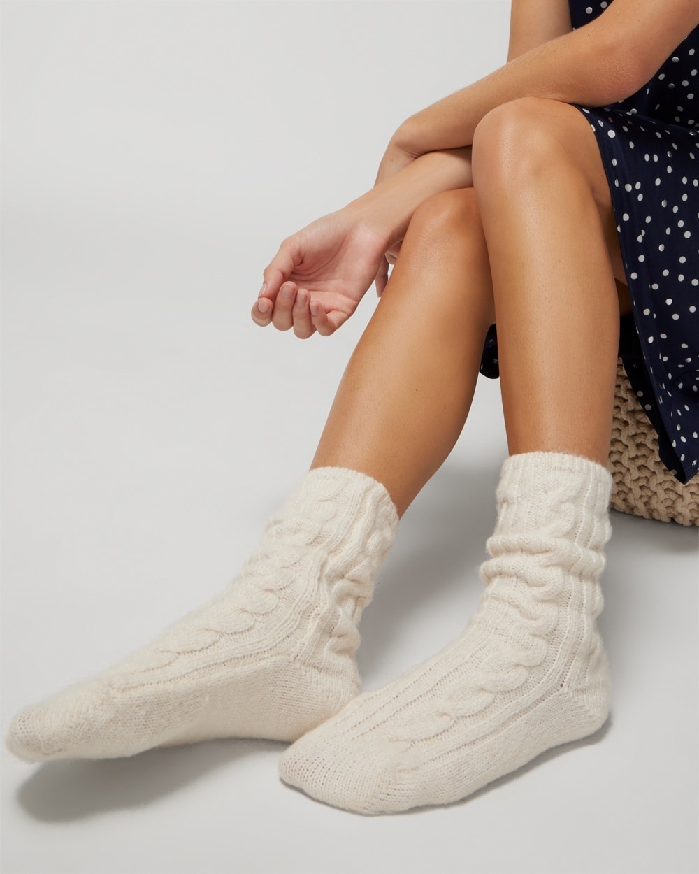 Cable Knit Socks - WA